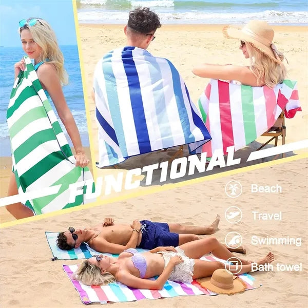 Microfiber Full Color Sublimation Quick Dry Beach Towel