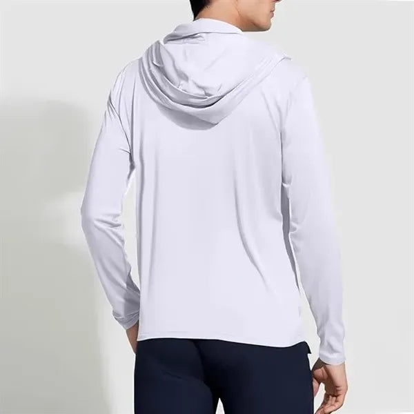 Men's UPF 50+ Sun Protection Hoodie with Face Mask