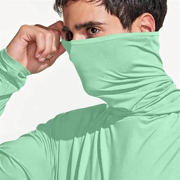 Men's UPF 50+ Sun Protection Hoodie with Face Mask