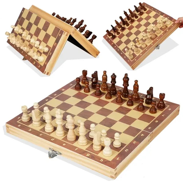Magnetic Wood Chess Game