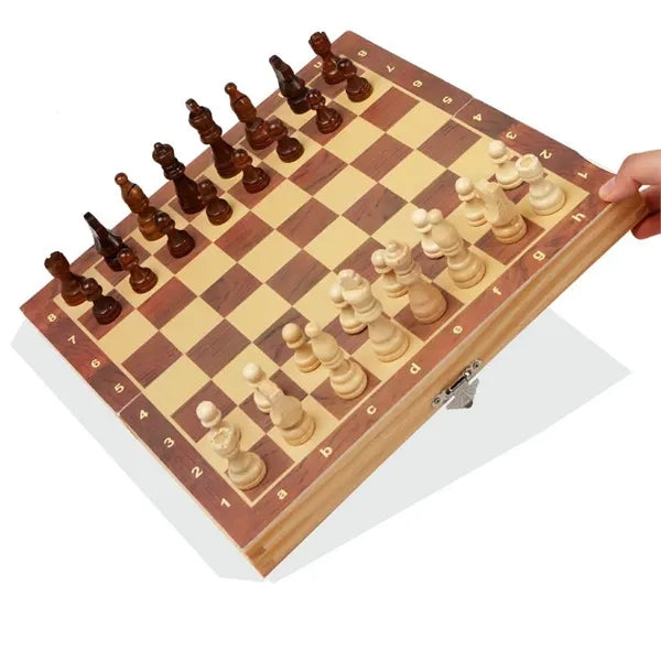 Magnetic Wood Chess Game
