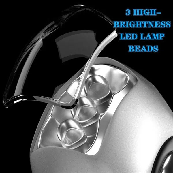 Ergonomic Hand-cranked LED Flashlight For Emergency Lighting