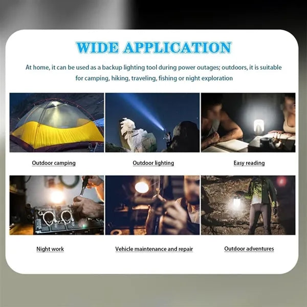 Ergonomic Hand-cranked LED Flashlight For Emergency Lighting