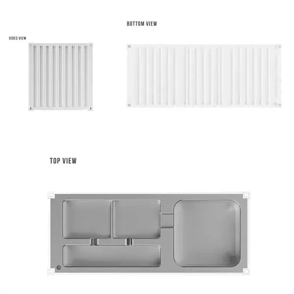 Container Model Office Desk Organizer Box