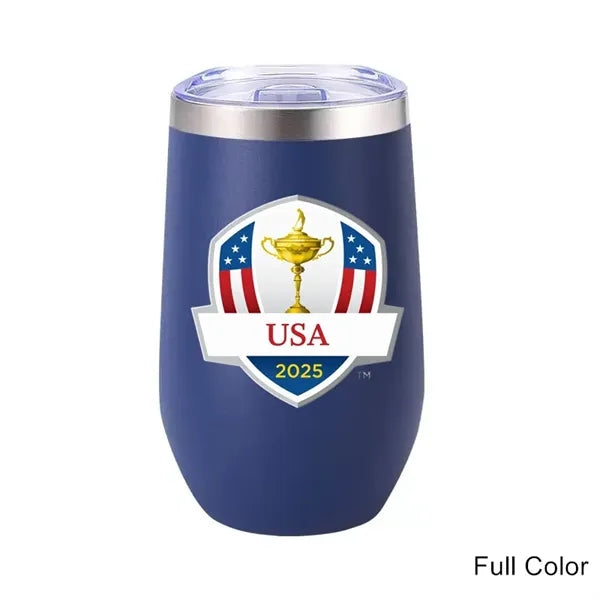 16 oz Stainless Steel Double Wall Egg Shape Wine Tumbler