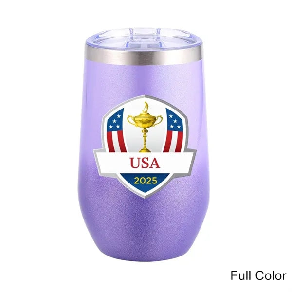 16 oz Stainless Steel Double Wall Egg Shape Wine Tumbler