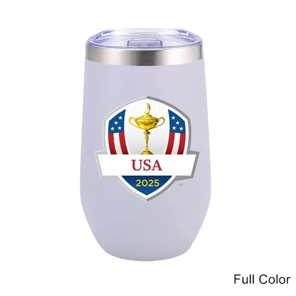 16 oz Stainless Steel Double Wall Egg Shape Wine Tumbler