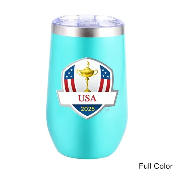16 oz Stainless Steel Double Wall Egg Shape Wine Tumbler