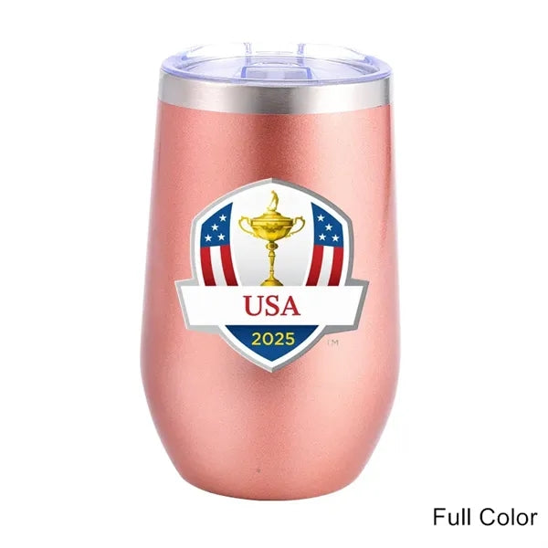 16 oz Stainless Steel Double Wall Egg Shape Wine Tumbler