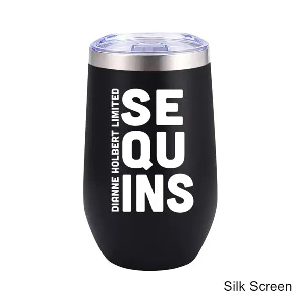 16 oz Stainless Steel Double Wall Egg Shape Wine Tumbler