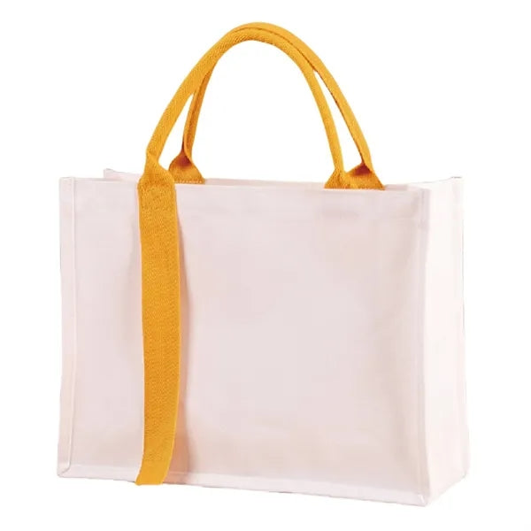 Canvas Gift Bag With Handle And Laminated Surface