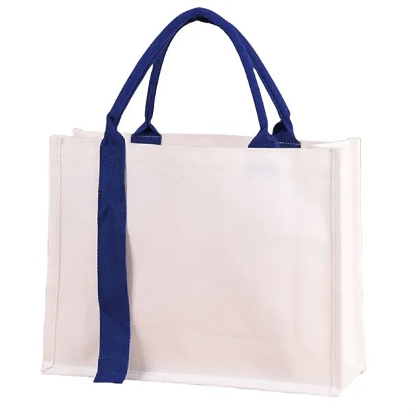 Canvas Gift Bag With Handle And Laminated Surface