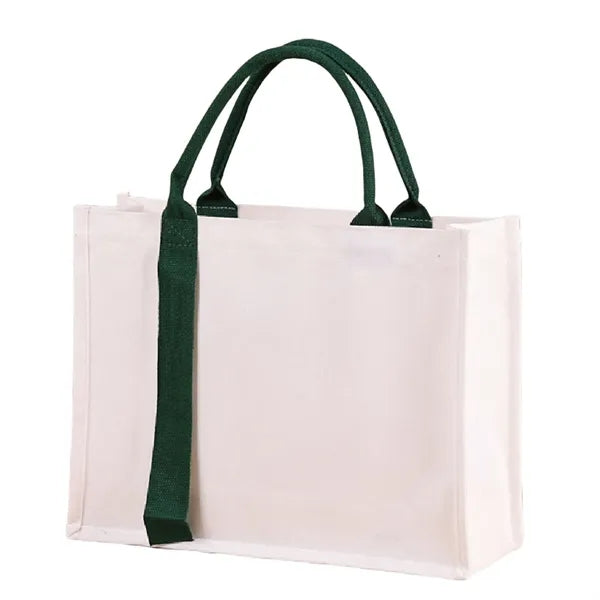 Canvas Gift Bag With Handle And Laminated Surface