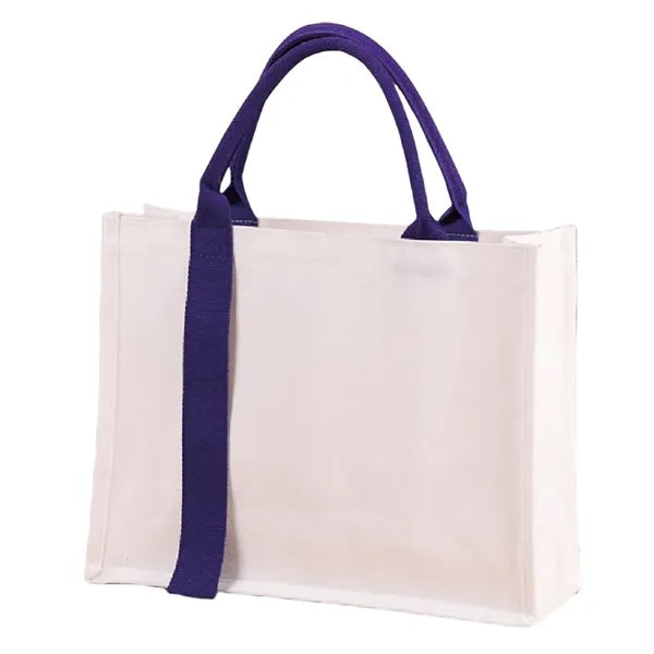 Canvas Gift Bag With Handle And Laminated Surface