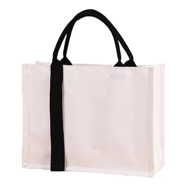 Canvas Gift Bag With Handle And Laminated Surface