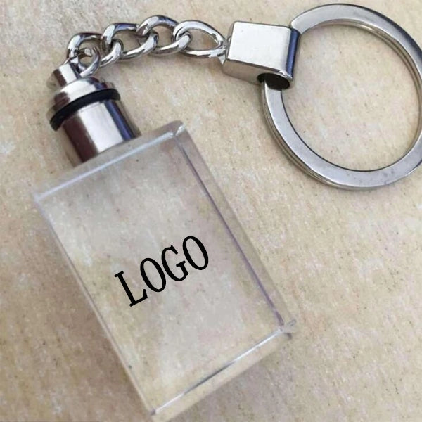 LED Light Crystal Key Chain