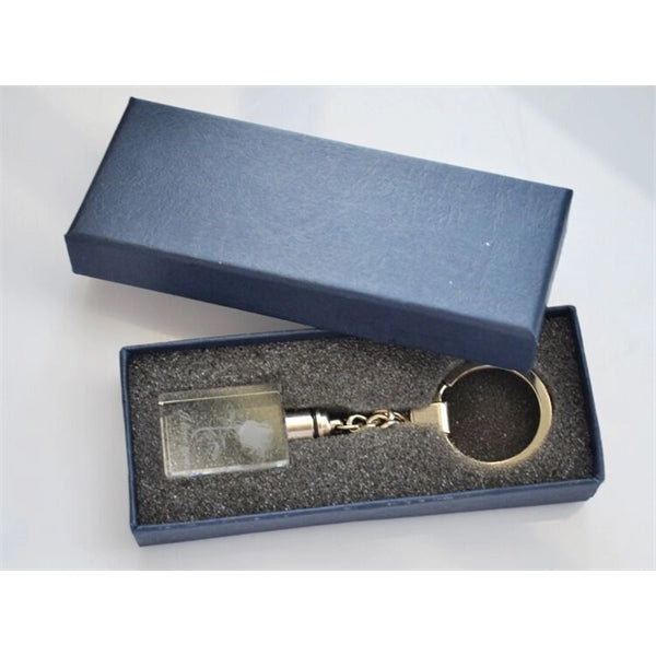 LED Light Crystal Key Chain