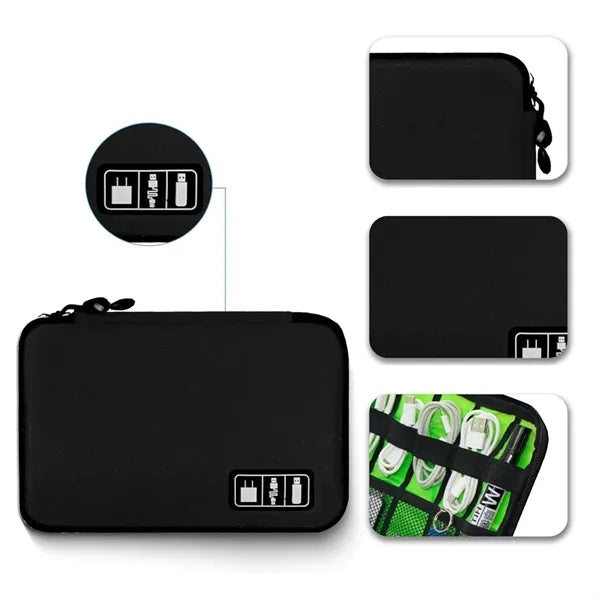 Compact Travel Electronics Organizer Pouch