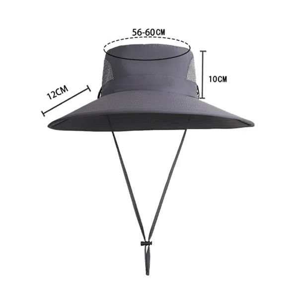 Ventilated Solar Powered Fan Hat for Sun Protection
