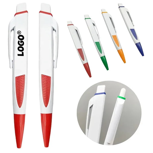 Ballpoint pens with colorful handles suitable for branding