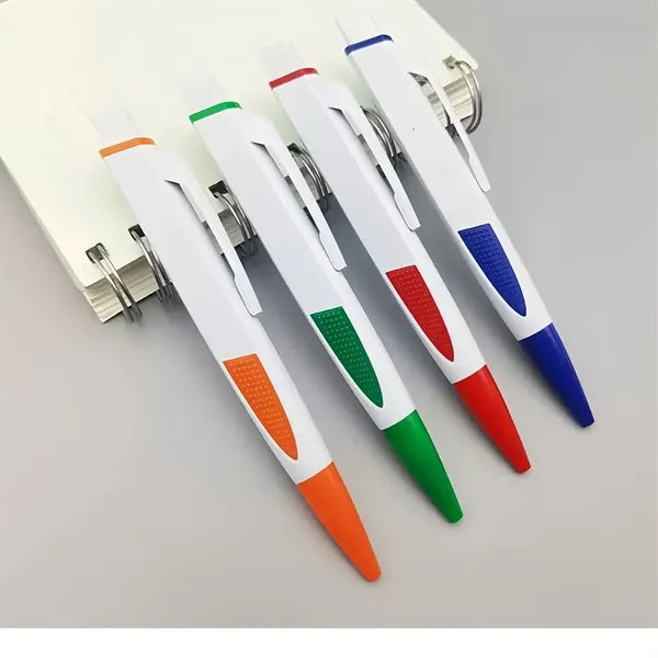 Ballpoint pens with colorful handles suitable for branding