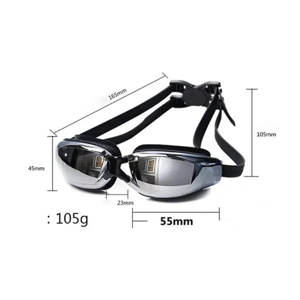 Anti-Fog UV Protection Swimming Goggles with Case