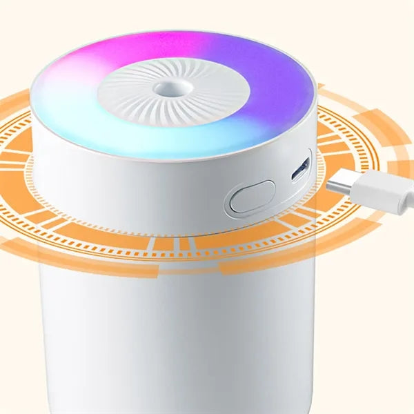 Portable LED Atmosphere Lamp Humidifier For Home Car