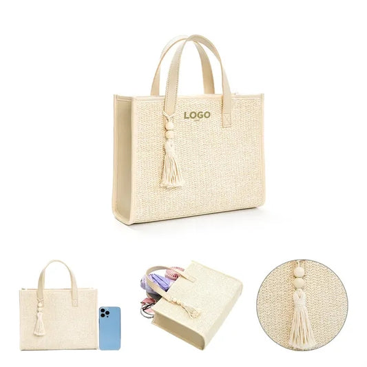 Beach Tote Hand-woven Soft Large Straw Bag