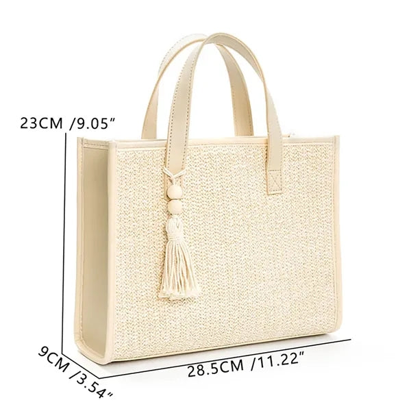 Beach Tote Hand-woven Soft Large Straw Bag