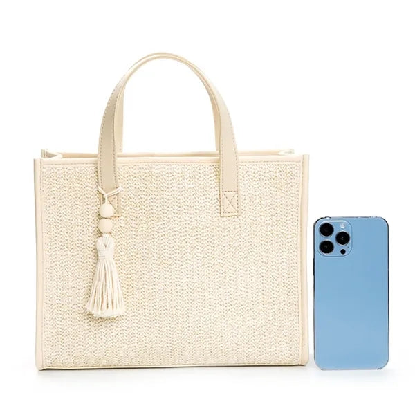 Beach Tote Hand-woven Soft Large Straw Bag