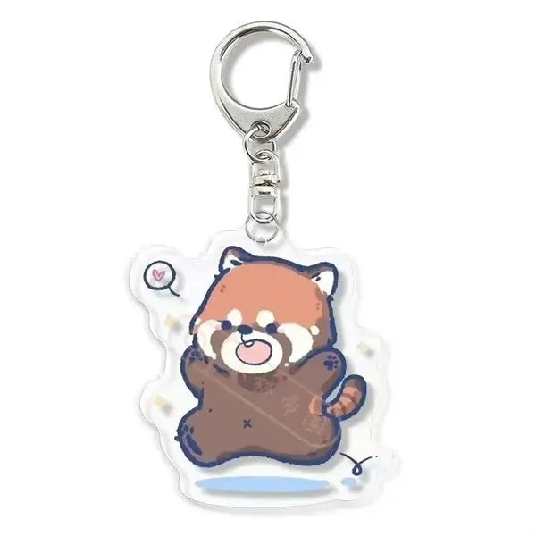 1" Custom Acrylic Keychain with Different Logos Both Sides