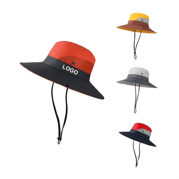 Wide Brim Ponytail Outdoor Sun Hat
