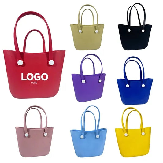 EVA Crescent Beach Tote Bag With Shoulder Strap