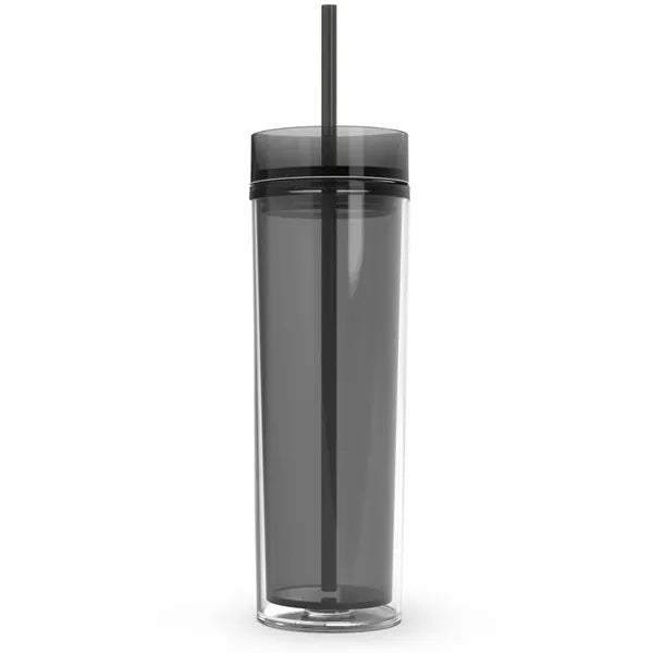 16oz Double Wall Acrylic Insulated Skinny Tumbler