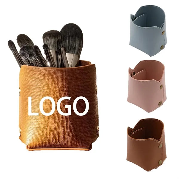 Foldable Leather Desktop Storage Box