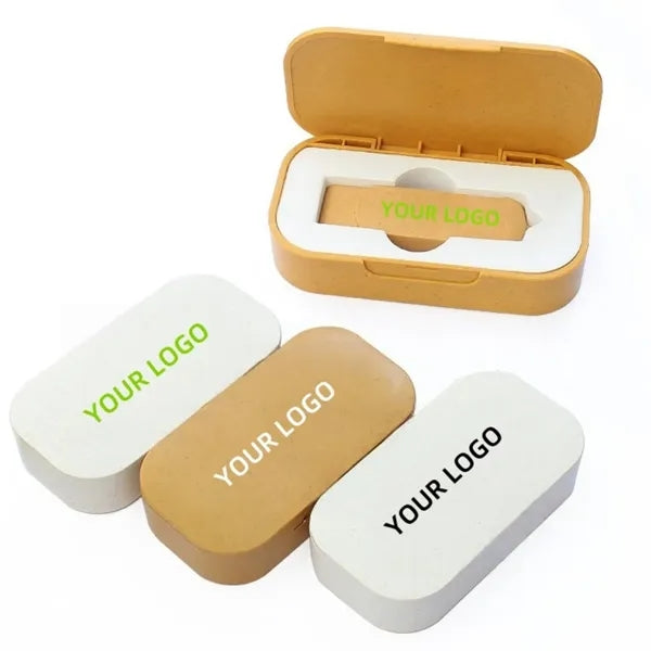Wheat Straw Swivel USB Drive 16GB