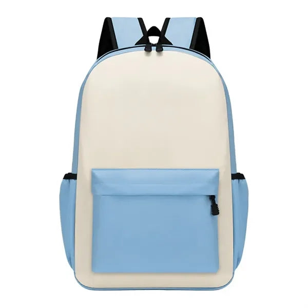 Minimalist Colorblock School Backpack