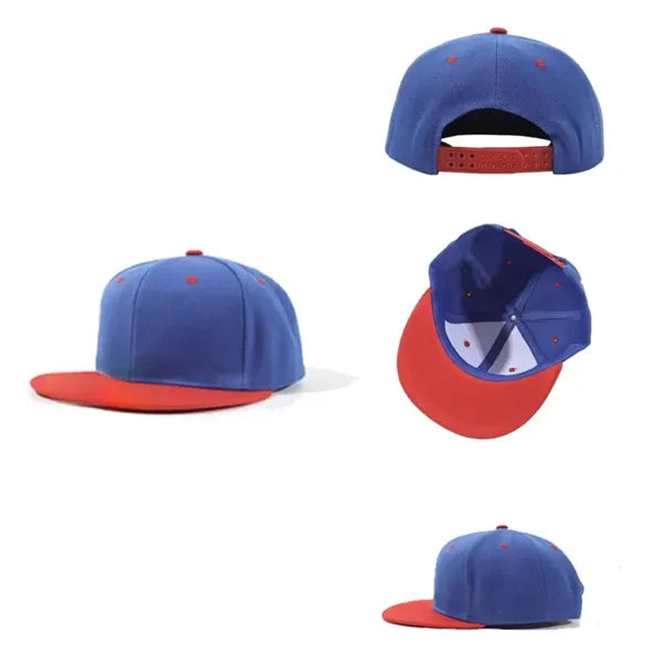 Flat Brim Two-Tone Snapback Cap