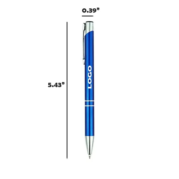Sleek Metal Click Ballpoint Pen With Smooth Writing Tip