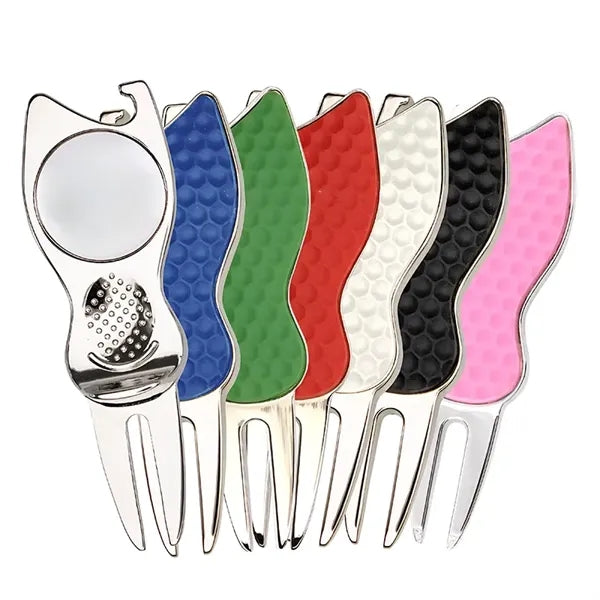 Multifunctional golf fork bottle opener