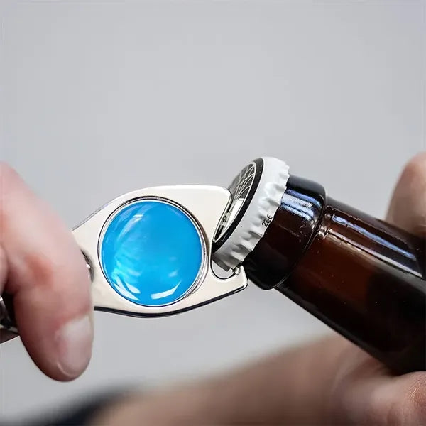 Multifunctional golf fork bottle opener