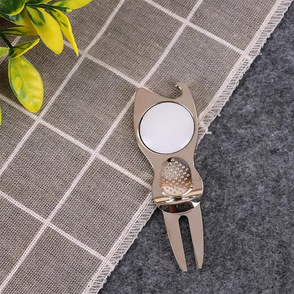 Multifunctional golf fork bottle opener
