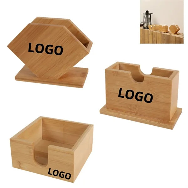 Bamboo Desktop Tissue Box