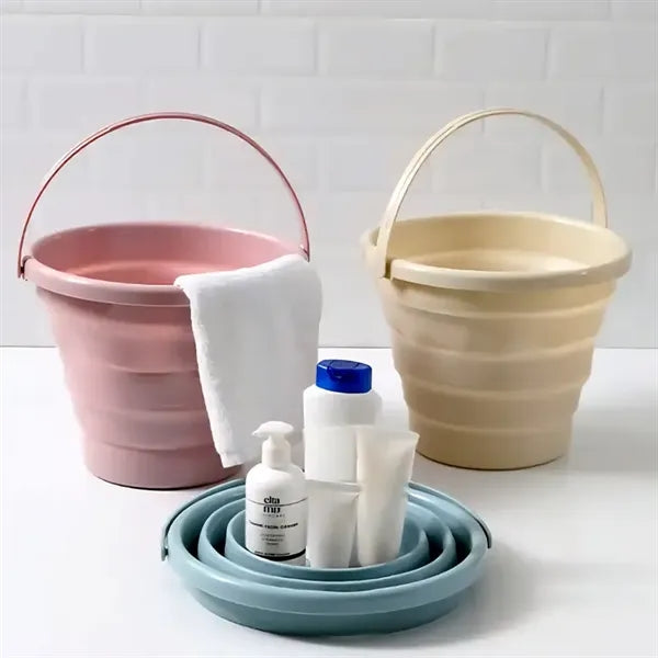 Collapsible 10L Silicone Bucket with Handle