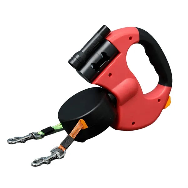 Retractable Pet Product Double-Head Traction Dog Leash