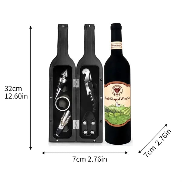 Wine Bottle Shaped Accessory Gift Set