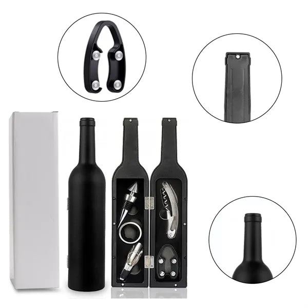 Wine Bottle Shaped Accessory Gift Set