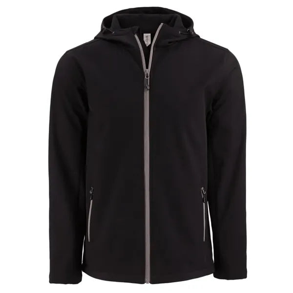 Clique Tempo Recycled Stretch Softshell Mens Full Zip Hoo...