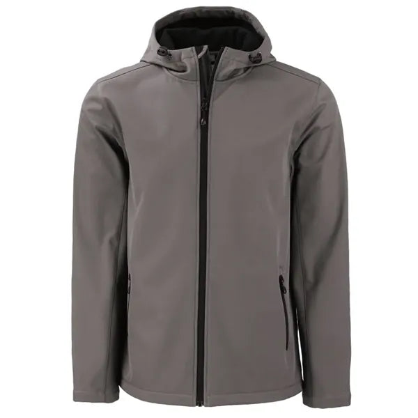 Clique Tempo Recycled Stretch Softshell Mens Full Zip Hoo...