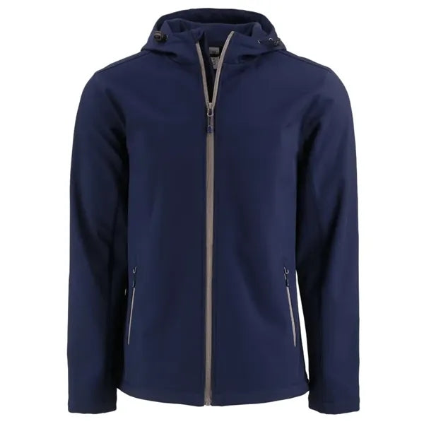 Clique Tempo Recycled Stretch Softshell Mens Full Zip Hoo...